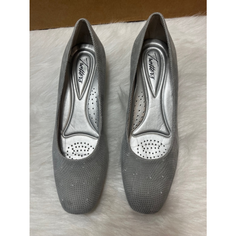 Trotters Lauren Light Grey Wedge Casual Shoes Women’s Size 8.5 M